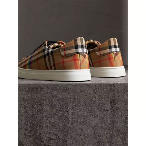 burberry rainbow vintage check sneakers|burberry vintage check print.